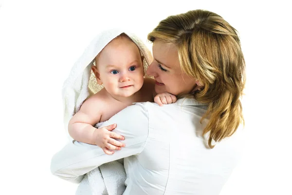 Happy mother with her baby — Stock Photo, Image
