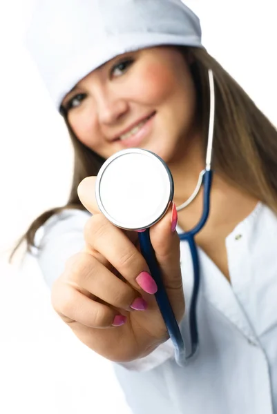 Doctor with a stethoscope Stock Photo