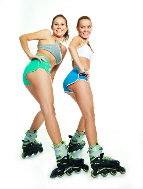 rollerskates kızla