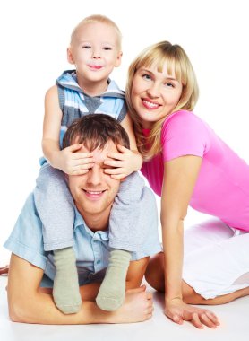 Happy family clipart