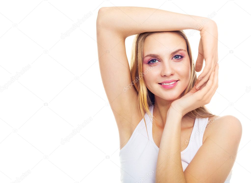 Woman with beautiful arms