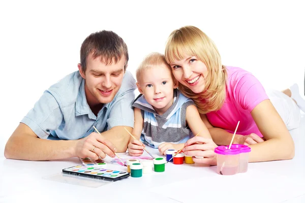 Family painting — Stock Photo, Image