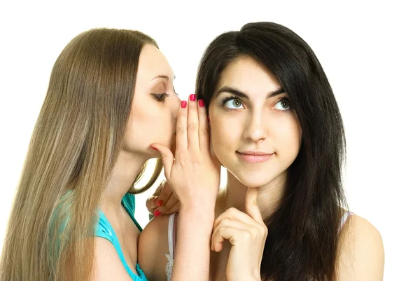 Dwie kobiety plotkować — Zdjęcie stockowe