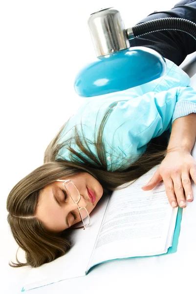 Estudiante dormido — Foto de Stock