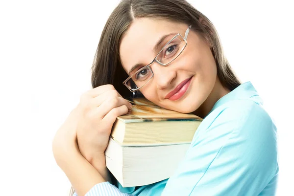 Happy student with books Stock Photo