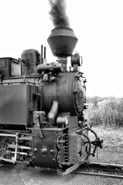 Παλιό ατμοκίνητο τρένο. — Φωτογραφία Αρχείου