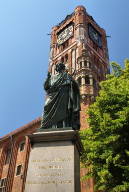 Monument of Nicolaus Copernicus in Torun clipart