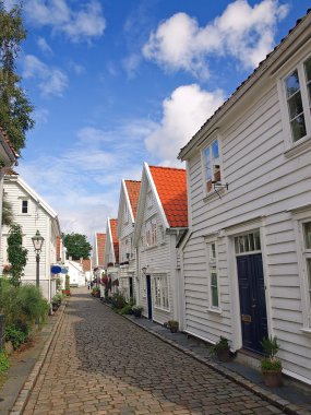 Eski evlerde: stavanger, Norveç.