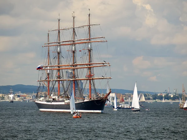De lange schepen races Baltische 2009, gdynia — Stockfoto