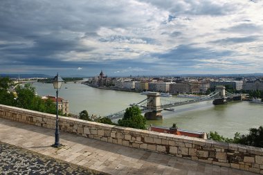 Chain Bridge, Budapest clipart