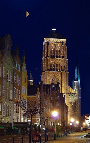 St. Mary's old cathedral in Gdansk — Stock Photo, Image
