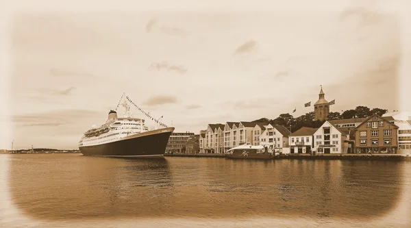 Old Stavanger harbor — Stock Photo, Image