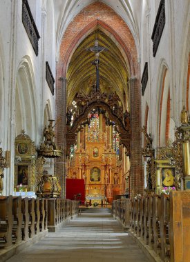 Interior of the Church of St. Jacob clipart