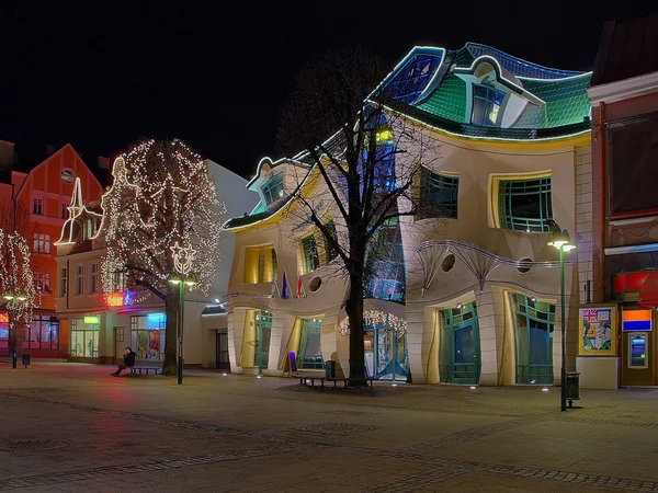 Crooked house in Sopot — Stock Photo, Image