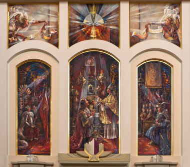 Kilisenin iç dini boyama