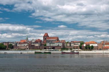 Panorama of Torun, Poland. clipart