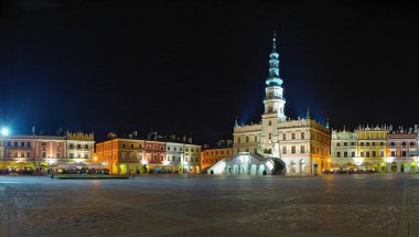Town hall in Zamosc clipart