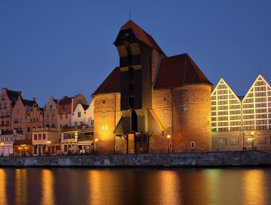 Gdansk of Riverside at dawn clipart