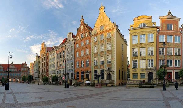 Hosszú piactértől Gdanskban — Stock Fotó