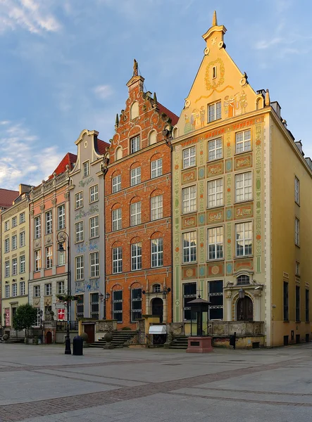 Hermosas casas en Gdansk — Foto de Stock