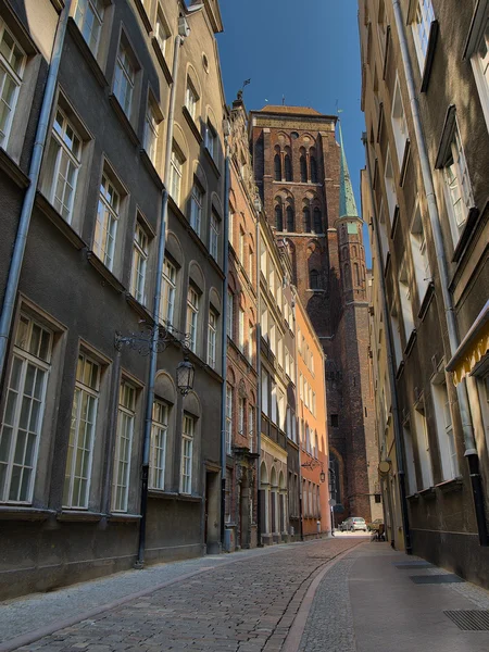 St. Mary's old cathedral in Gdansk — Stock Photo, Image
