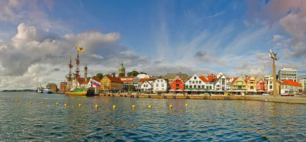 Wharf w stavanger, Norwegia. — Zdjęcie stockowe