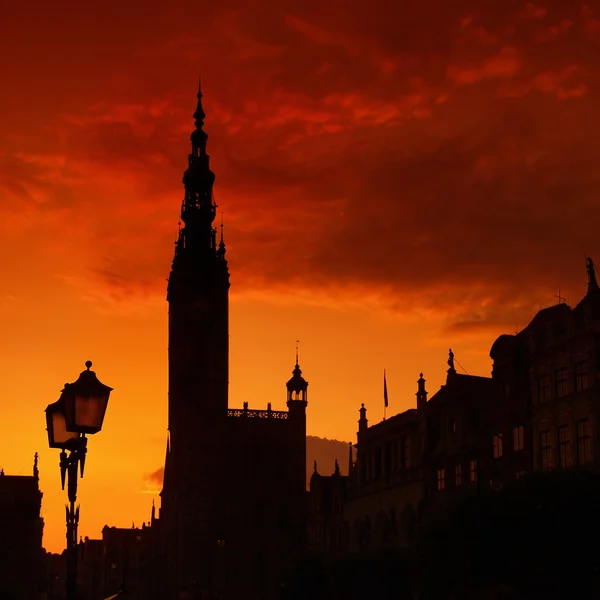Town Hall in Gdansk — Stock Photo, Image
