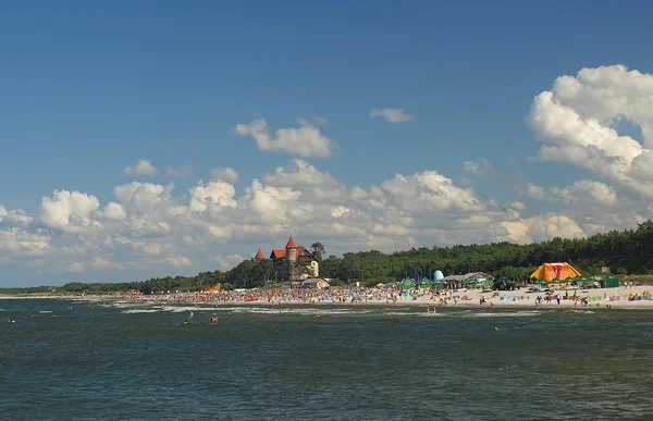 Пляж в Лебе, Польша — стоковое фото