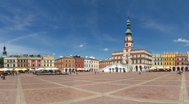 Zamosc Market and Town Hall clipart