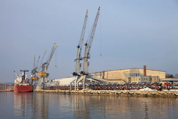 Hafen in Danzig, Polen — Stockfoto