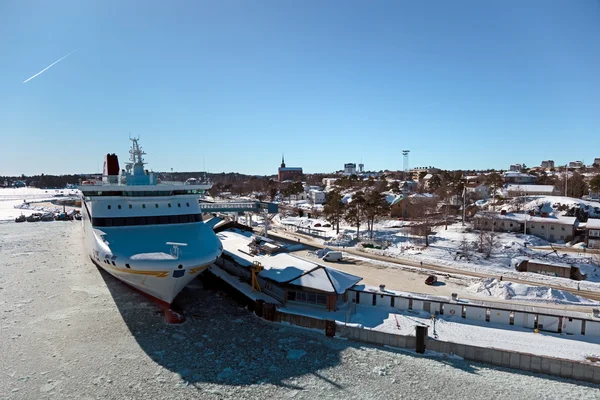 Hamnen i Nynäshamn — Stockfoto