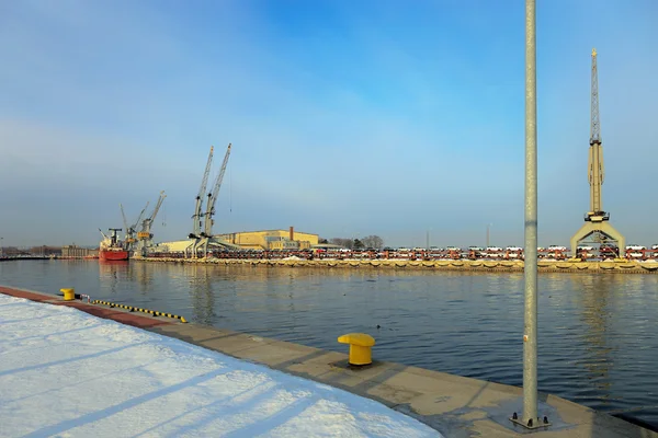 Port w Gdańsk, Polska — Zdjęcie stockowe