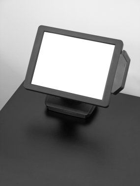 Touch-screen LCD display clipart