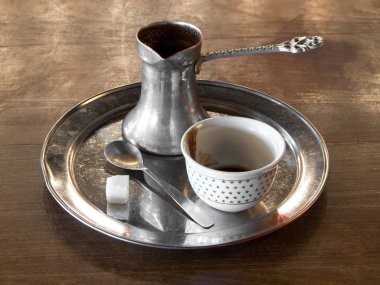 Turkish coffee set clipart