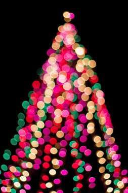 Christmas tree in blur clipart