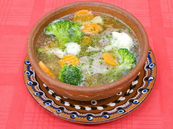 Grønnsakssuppe – stockfoto