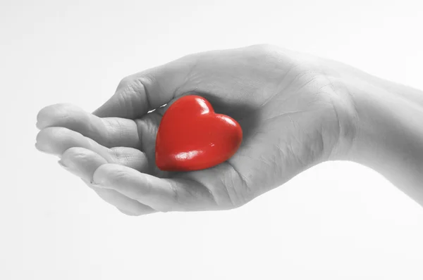 Coração na mão — Fotografia de Stock