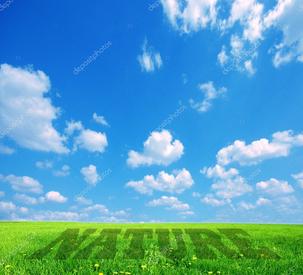 Nature caption on green land Stock Photo by ©Photocreo 2029896