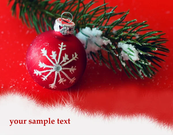 Bal decoratie van Kerstmis — Stockfoto