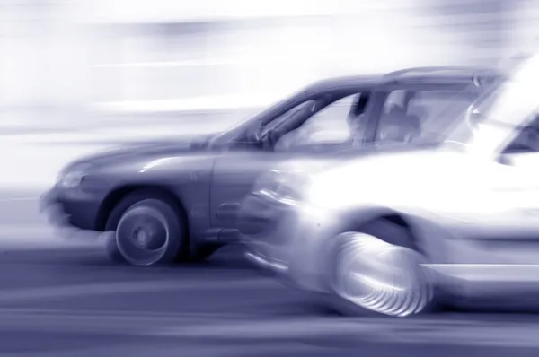 Excesso de velocidade carros — Fotografia de Stock