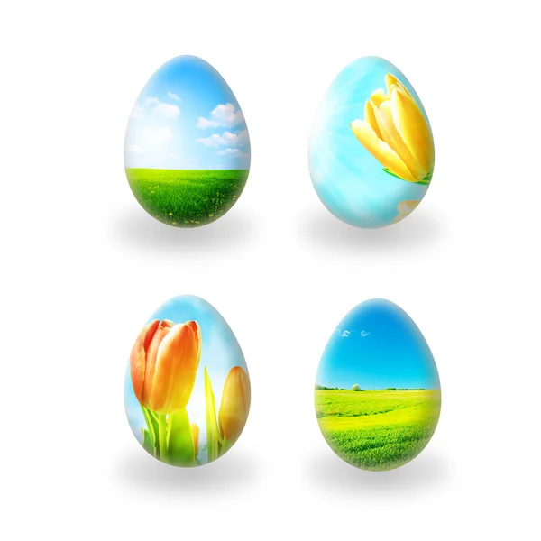 Perfect easter collection. Four easter e — Stock Photo, Image