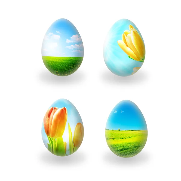 Perfect easter collection. Four easter e — Stock Photo, Image