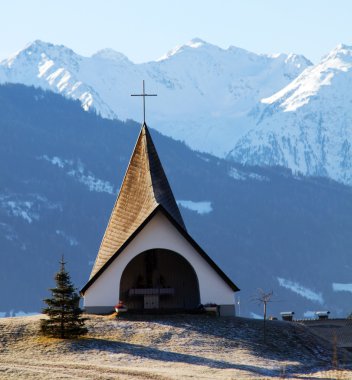 Small shrine in the mountains clipart