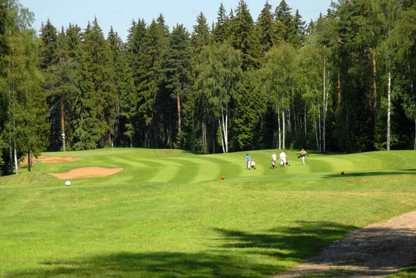 Golfspelers bij land club — Stockfoto