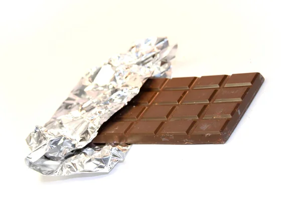 stock image Chocolate bar with open cover