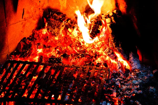 火和火焰 — 图库照片