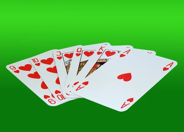 Karty poker — Stock fotografie