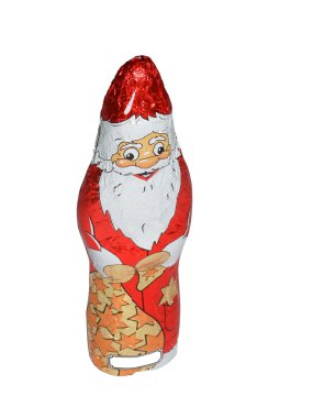 Chocolate santa clouse clipart