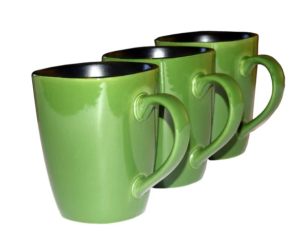 Green cups — Stock Photo, Image