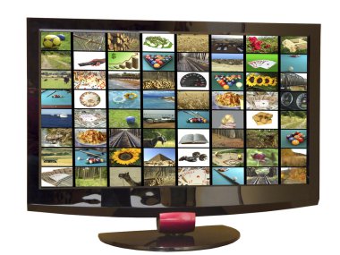 Tv set clipart